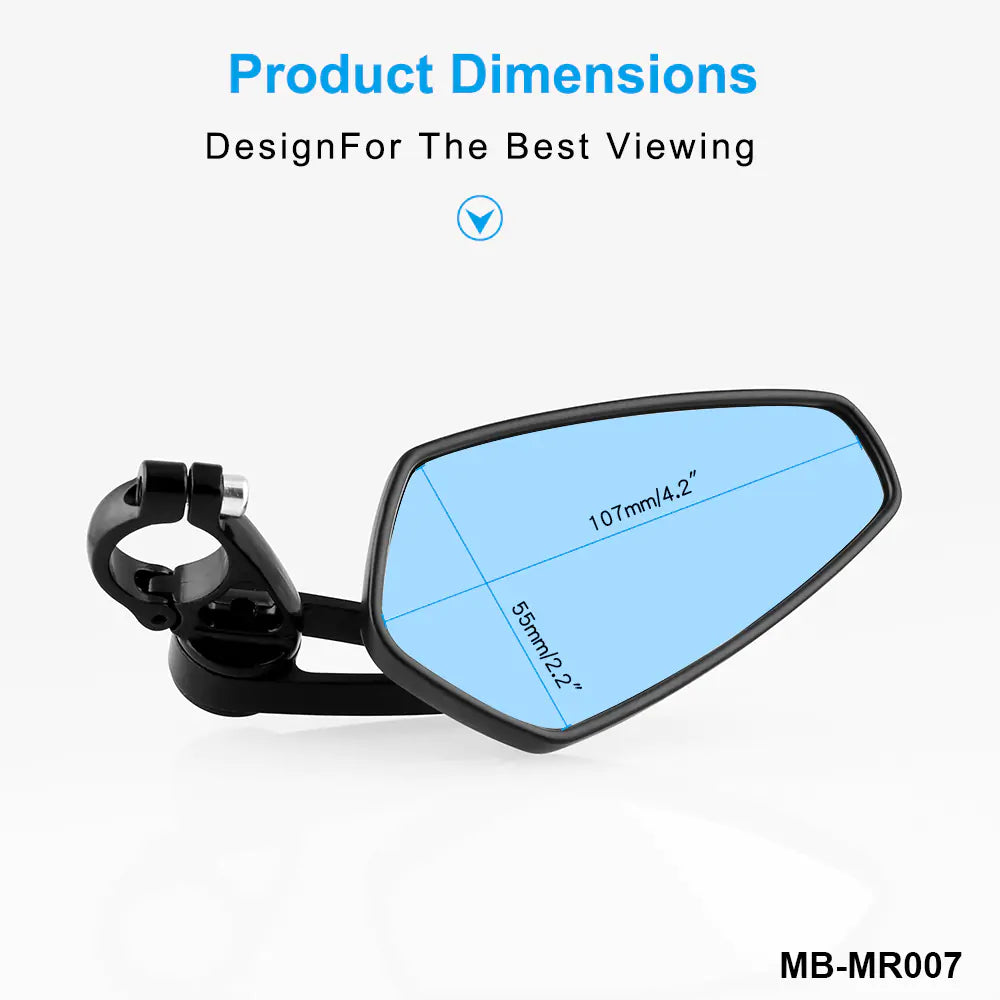 High-End Aluminum Motorcycle Handlebar Rearview Mirror