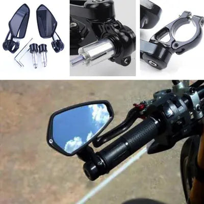 High-End Aluminum Motorcycle Handlebar Rearview Mirror