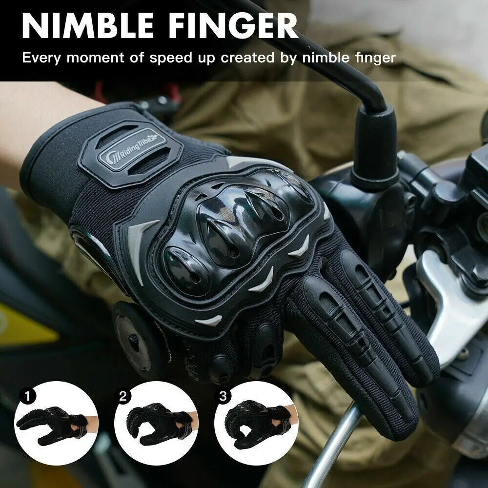Racing Motorcycle Motocross Riding Dirt Bike Full Finger Sports Gloves