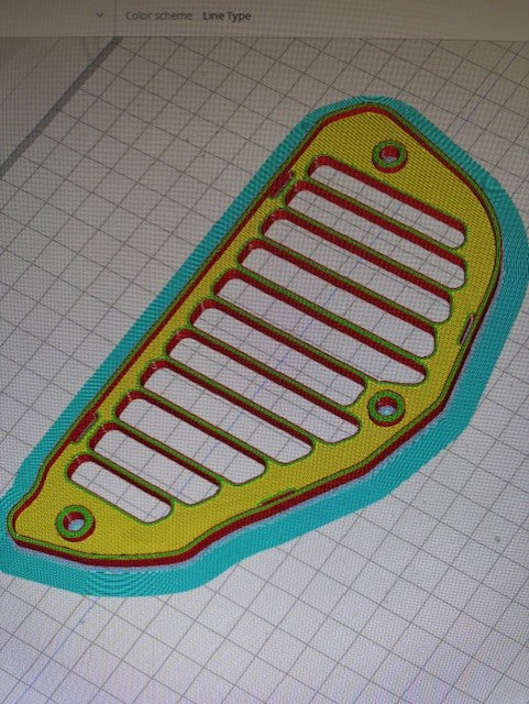 85-06 Yamaha Vmax 3D printed, open Air vent panels made by RVMXR