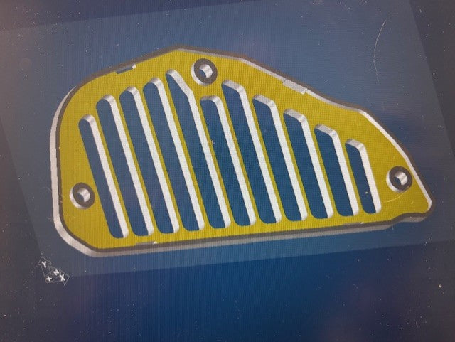 85-06 Yamaha Vmax 3D printed, open Air vent panels made by RVMXR