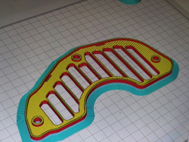 85-06 Yamaha Vmax 3D printed, open Air vent panels made by RVMXR