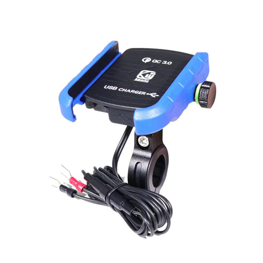 Motorcycle Phone Holder with QC3.0 Fast Charger