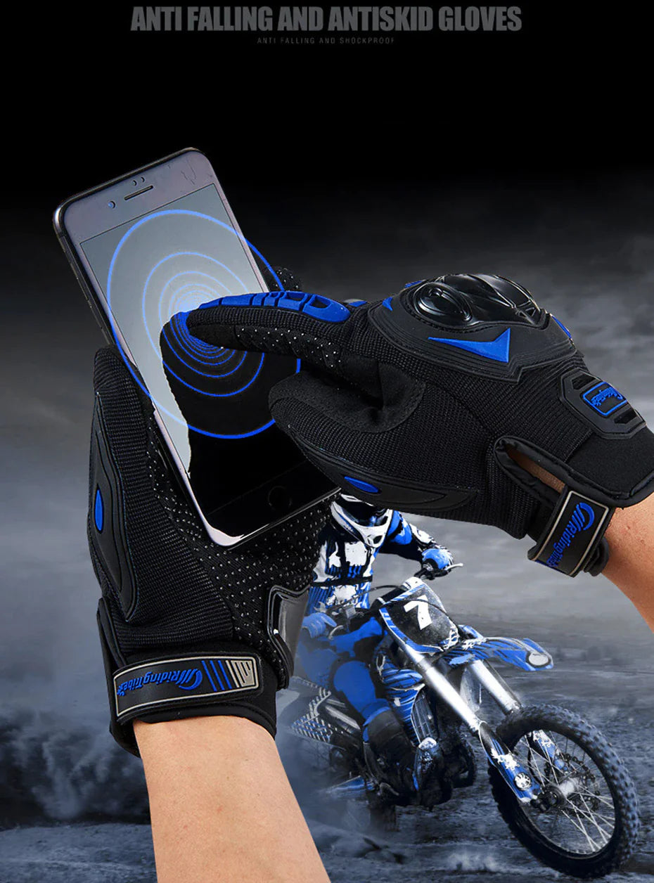 Racing Motorcycle Motocross Riding Dirt Bike Full Finger Sports Gloves